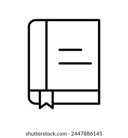 Icono de diccionario con fondo blanco Vector ilustración de stock