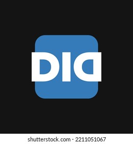 DID company initial letters monogram. DID vector icon.