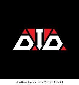 DID triangle letter logo design with triangle shape. DID triangle logo design monogram. DID triangle vector logo template with red color. DID triangular logo Simple, Elegant, and Luxurious design.
