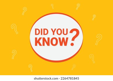 Did you know background banner design.
