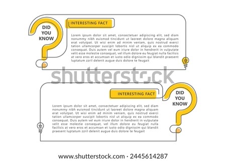 Did you know banner line design template for education, business, advertising