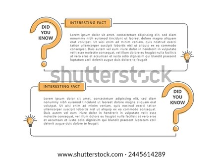 Did you know banner line design template for education, business, advertising