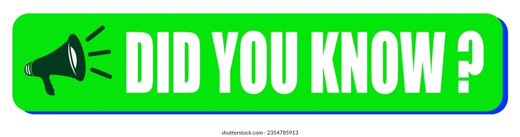 did you know banner text, did you know design with typography