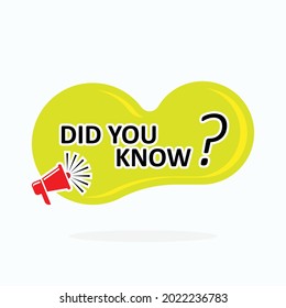 Did You Know Banner - Vector.