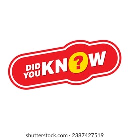 Hast du Konzept gekannt? Wussten Sie das Fragezeichen?