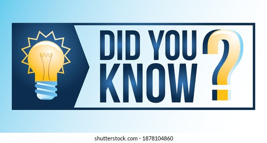 Did you know - decorative information tag