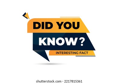 Did you know Interesting fact vector element