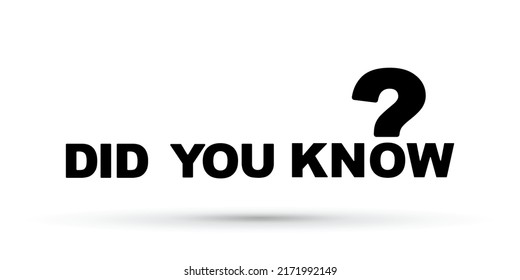 Did you know lettering text illustration