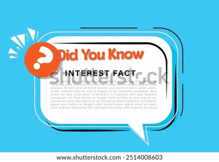 Did you know message in quote speech, illustration on yellow isolated background. Explanation sign business concept