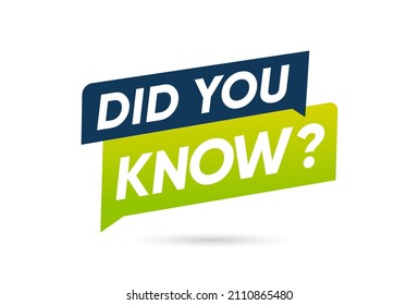 Did you know with question mark, banner vector design 