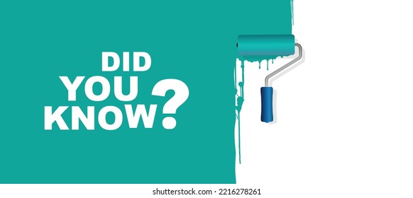 did you know sign on white background