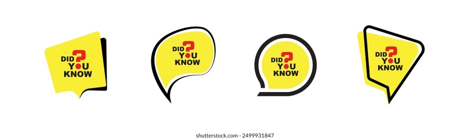 did you know sign on white background