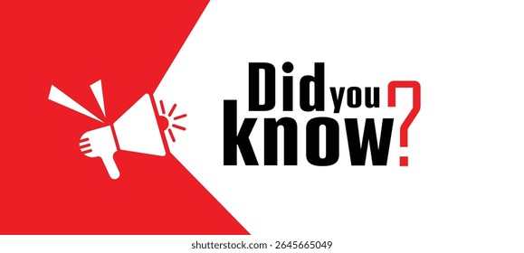 did you know text information sign
