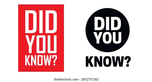 did you know vector icon