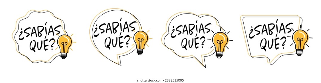 ¿Sabías que?, Did you know? in Spanish