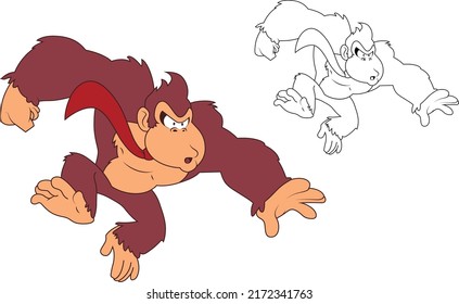 Diddy Kong Vector Art Design