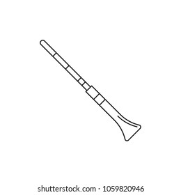 Didgeridoo icon. Outline didgeridoo vector icon for web design isolated on white background