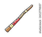 didgeridoo musician instrument color icon vector. didgeridoo musician instrument sign. isolated symbol illustration