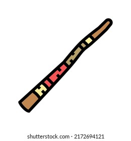 didgeridoo musician instrument color icon vector. didgeridoo musician instrument sign. isolated symbol illustration