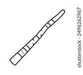 didgeridoo musician instrument line icon vector. didgeridoo musician instrument sign. isolated contour symbol black illustration