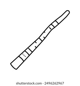 didgeridoo musician instrument line icon vector. didgeridoo musician instrument sign. isolated contour symbol black illustration