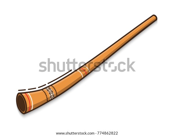 Didgeridoo Traditional Musical Instrument Australian Aborigines Stock (Royalty 774862822