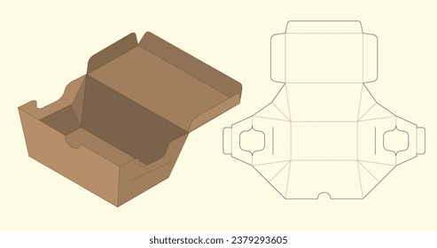 Diseño de caja de corte para el embalaje de alimentos