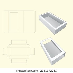 Die Cut Box Vector Design