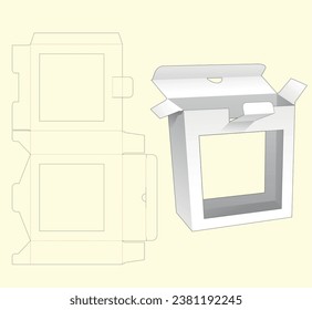 Die Cut Box Vector Design