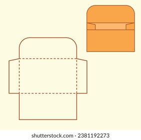 Die Cut Box Vector Design