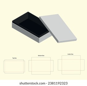 Die geschnittene Box Vectordesign