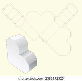 Die Cut Box Vector Design