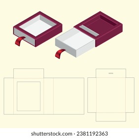 Diseño de vectores de caja de corte de color