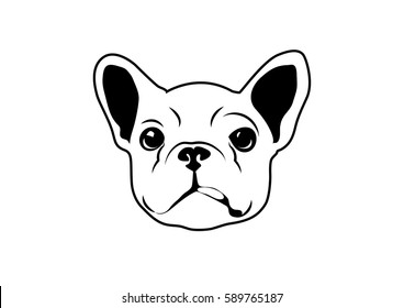 Die Cut French Bulldog Art. Vector illustration featuring a French Bulldog design with intricate die-cut details. Unique and visually captivating.