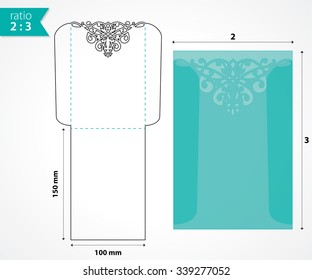 pocket envelope template die cut heart stock vector royalty free 360934847 shutterstock