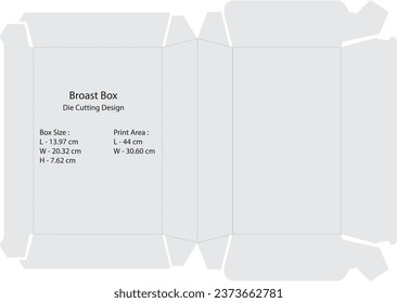 Die cutting design of food box