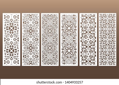 Die Laser Cut Decorative Ornamental Borders Stock Vector (Royalty Free ...