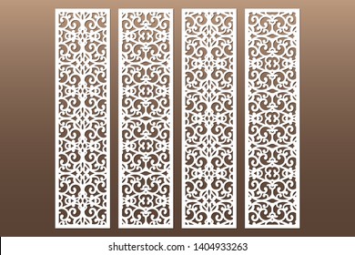 Die Laser Cut Decorative Ornamental Borders Stock Vector (royalty Free 