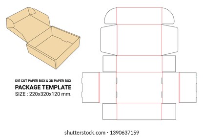 die line box & mock up box