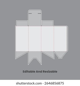  die line design, packaging eye drop Box Die Cut, die-line template, Simple Packaging Box Die Cut Double Sided design