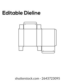 die line template, box die line, die line for packaging, manufacturer company, editable die line