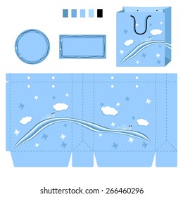 Die Set Shopping Bag Template