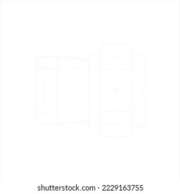 Die-cut mold, packaging template, box sketch, lazer cut model