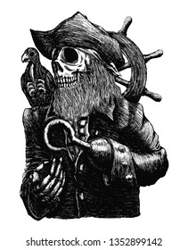 Died Pirate Skull
