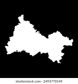 Diekirch canton map, administrative division of Luxembourg. Vector illustration.