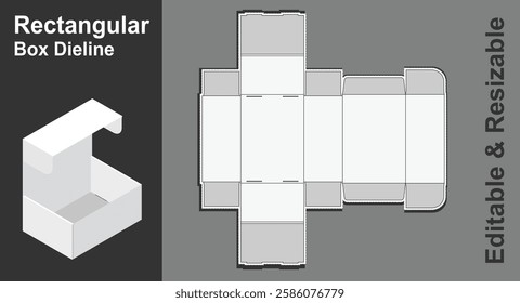 dieline, box dieline, dieline packaging, pizza box dieline, Rectangular box, packaging, box die linesbox die lines, paper bag, square