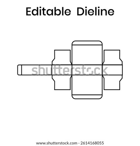 Dieline for ornament, small items. Dieline for packaging industry, manufacturer company.