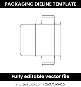 dieline for packaging, box dieline,die-line template, packaging dieline