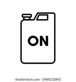 Diesel , bote - icono de Vector	
