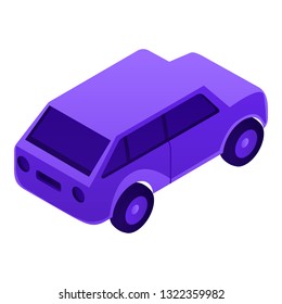 Diesel car icon. Isometric of diesel car vector icon for web design isolated on white background